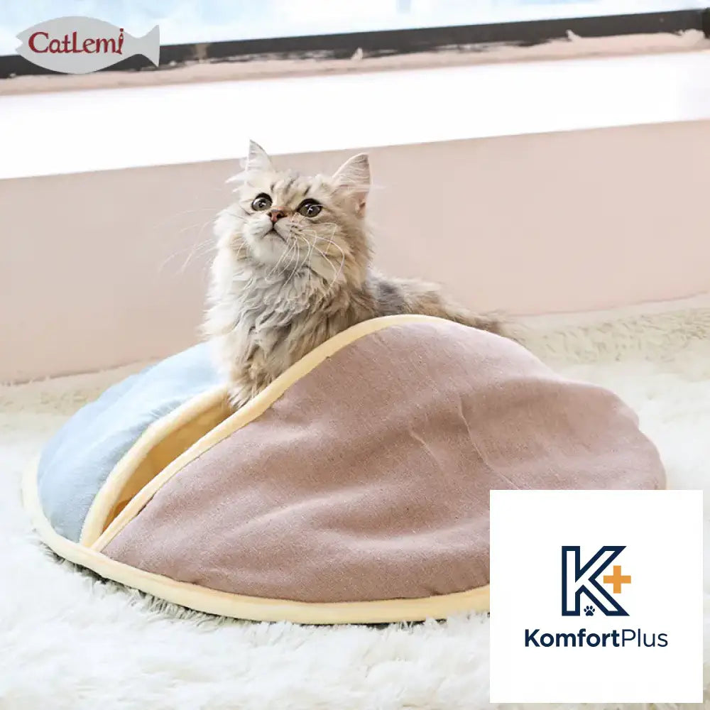 Cat Bed and Sleeping Bag with Dual Use Design