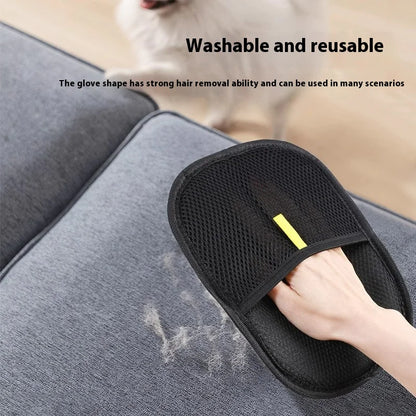 Tierhaarentfernungshandschuh – Doppelseitiger Entfilzungshandschuh für Hunde, Katzen und Kaninchen