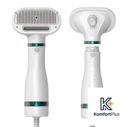 2-in-1 Pet Grooming Dryer and De-shedding Brush 2nd Generation C Blow Comb RK53 / US Gauge Plug
