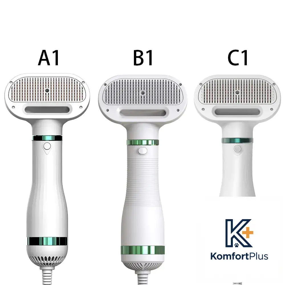 2-in-1 Pet Grooming Dryer and De-shedding Brush