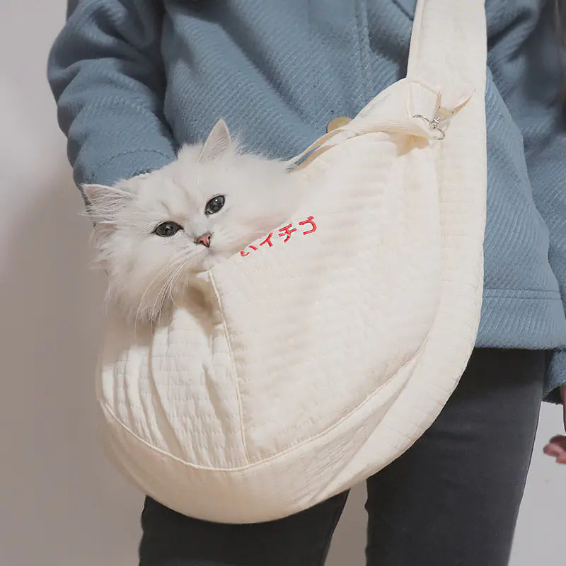 Portable Cat and Dog Backpack Canvas Pet Carrier