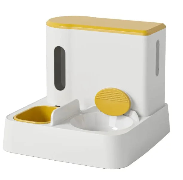 Automatischer Katzenfutter- und Wasserspender mit Doppelnapf-Design