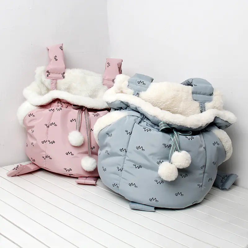 Winterlicher Haustier-Tragerucksack für Katzen und Hunde