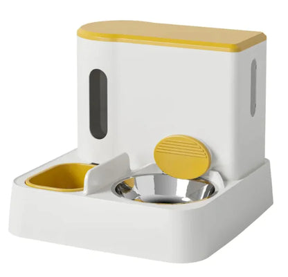 Automatischer Katzenfutter- und Wasserspender mit Doppelnapf-Design