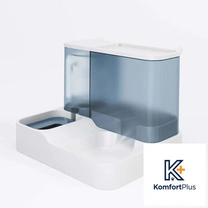 Automatic Cat Feeder and Water Dispenser for Pets Upgraded Sky Blue [feeding + water feeding all-in-one machine]]