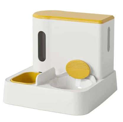 Automatischer Katzenfutter- und Wasserspender mit Doppelnapf-Design