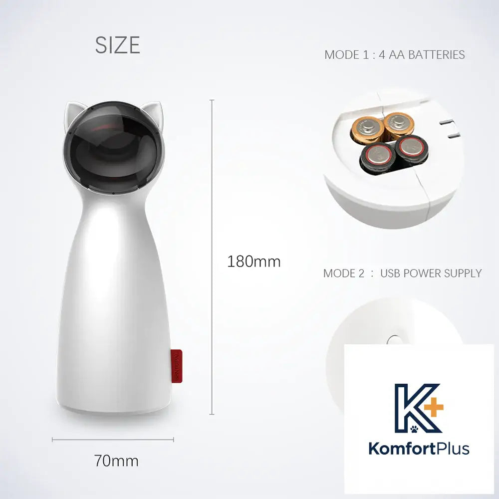 Bontop Cat Teaser Toy P01 Automatic Cat Play Device White