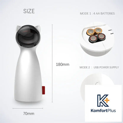 Bontop Cat Teaser Toy P01 Automatic Cat Play Device White