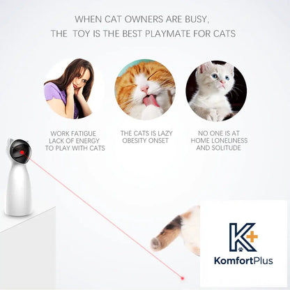 Bontop Cat Teaser Toy P01 Automatic Cat Play Device White