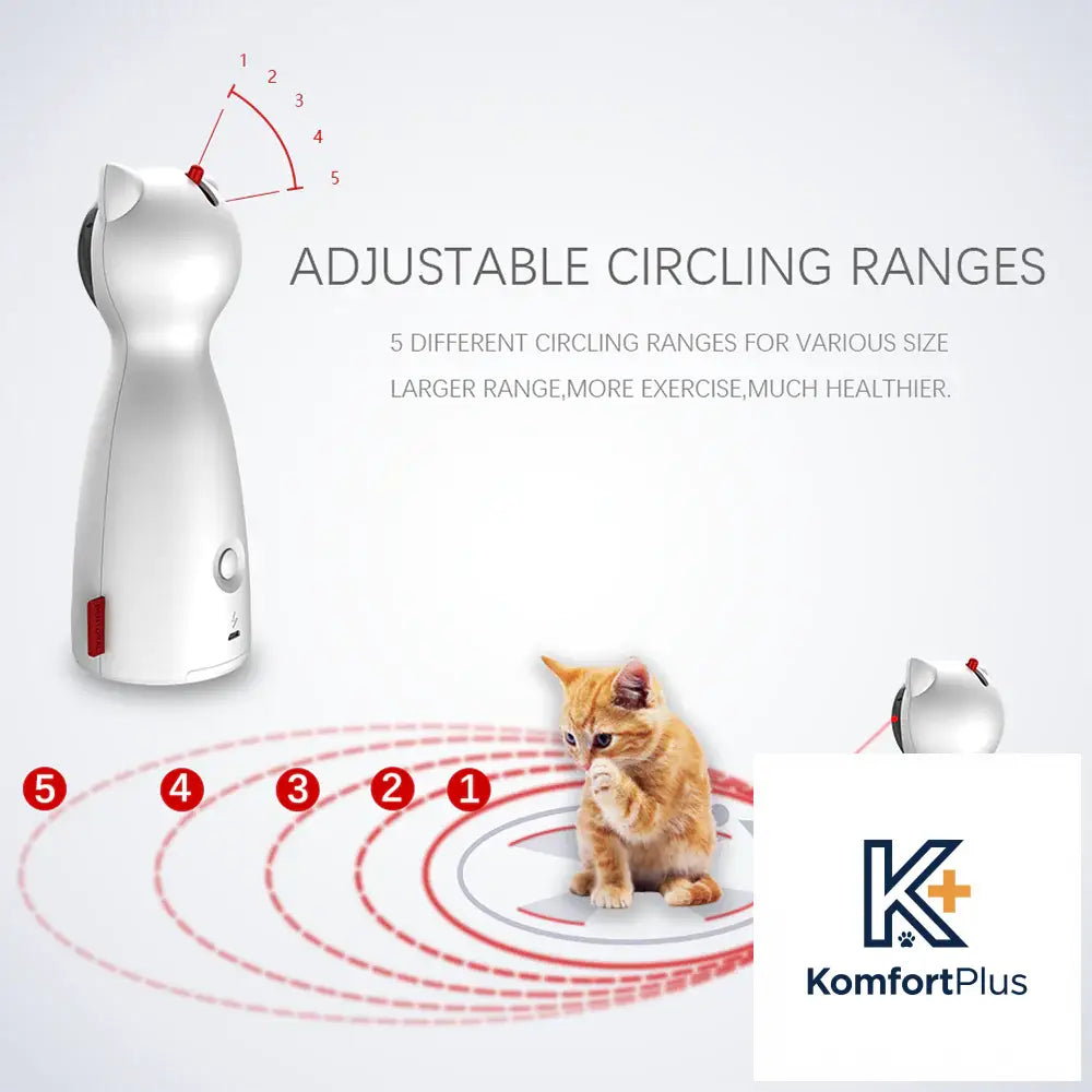 Bontop Cat Teaser Toy P01 Automatic Cat Play Device White