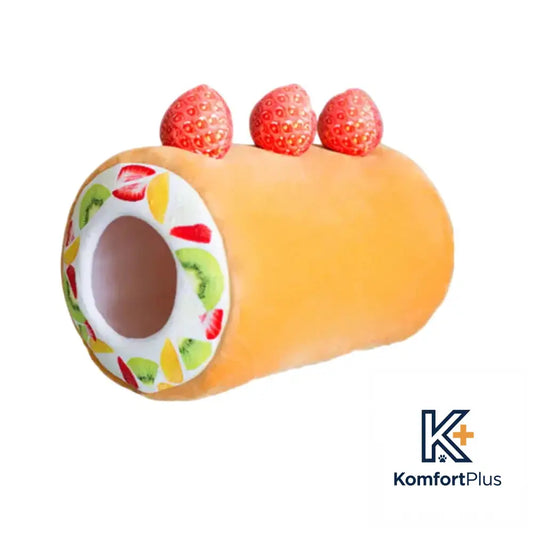 Cat and Dog Mat - Cake Roll Cat Bed 40CM / Yellow