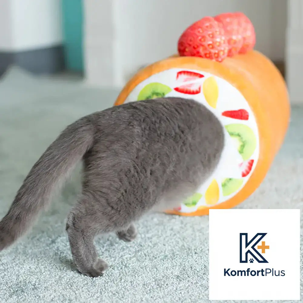 Cat and Dog Mat - Cake Roll Cat Bed 40CM / Yellow