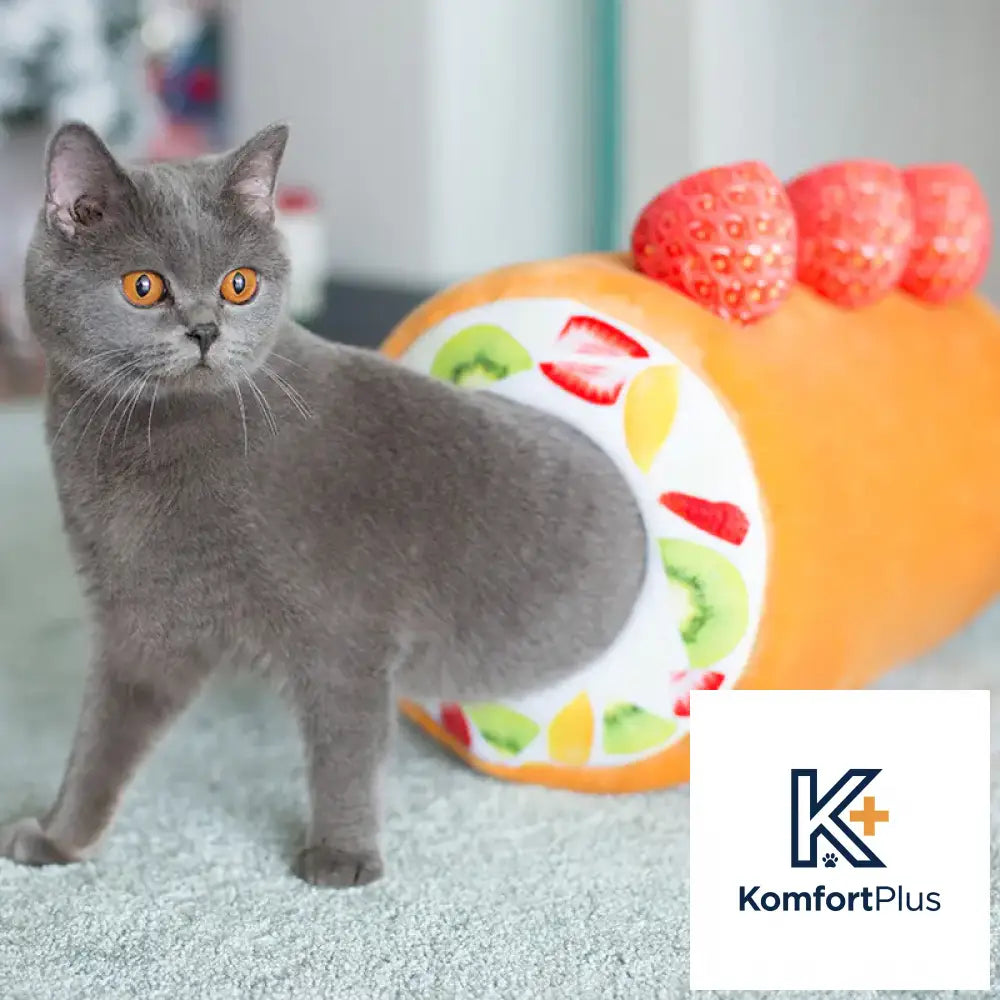 Cat and Dog Mat - Cake Roll Cat Bed 40CM / Yellow