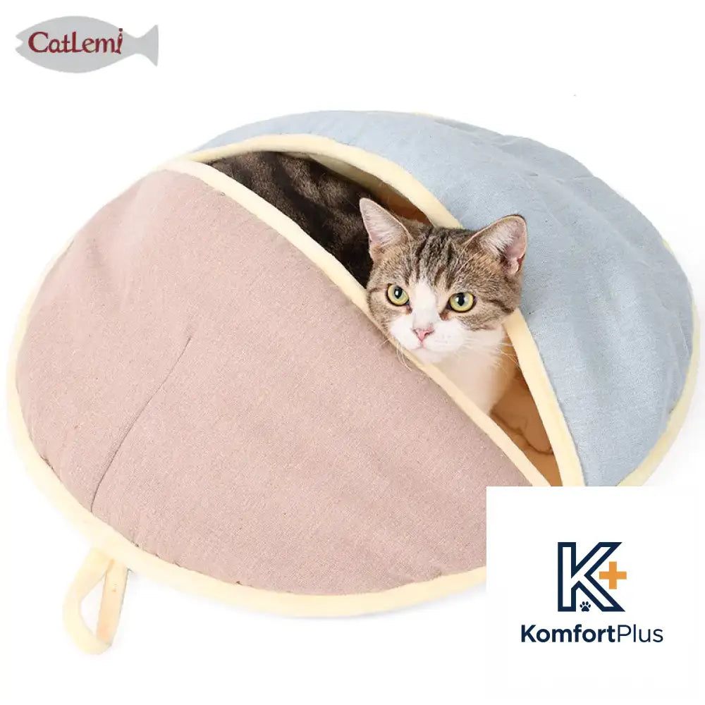 Cat Bed and Sleeping Bag with Dual Use Design