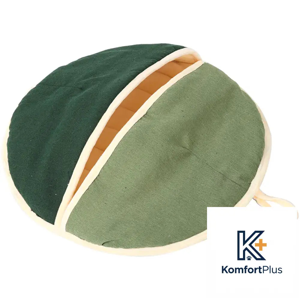 Cat Bed and Sleeping Bag with Dual Use Design 55*60CM / green