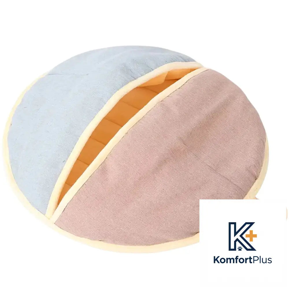 Cat Bed and Sleeping Bag with Dual Use Design 55*60CM / Powder blue