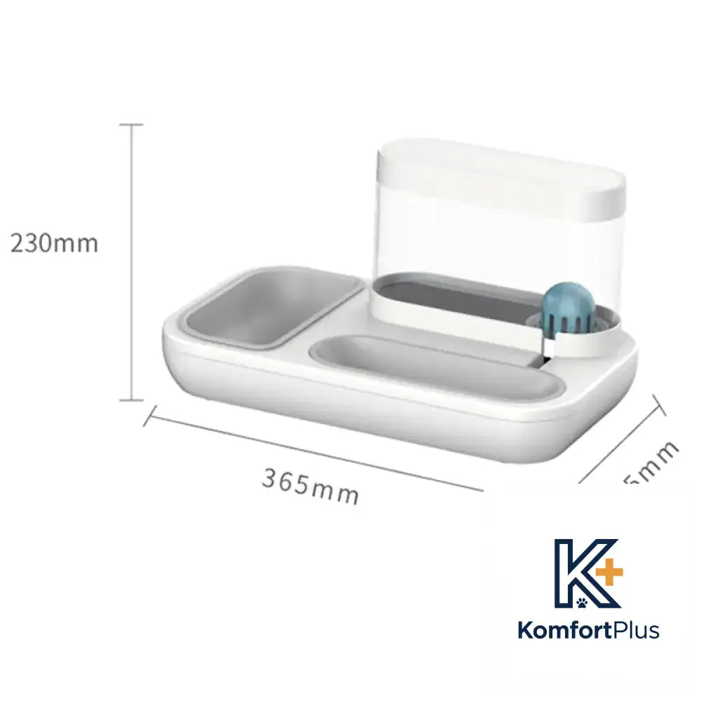 Cat Bowl Set with Neck Protection and Anti-Spill Design