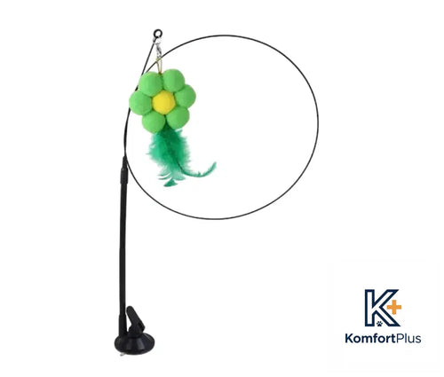 Cat Sucker Teaser Toy Single stem flower / As Shown