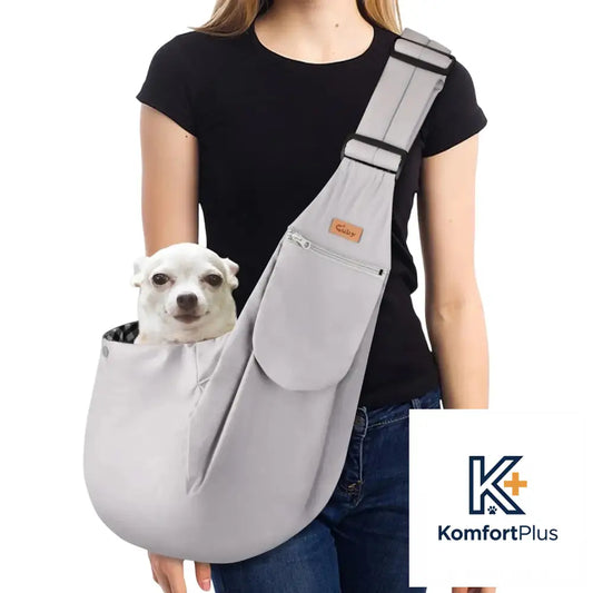 CUBY Dog and Cat Sling Carrier Hands Free Reversible Pet Papoose Bag Soft Pouch Adjustable Suitable for Puppy Cats for