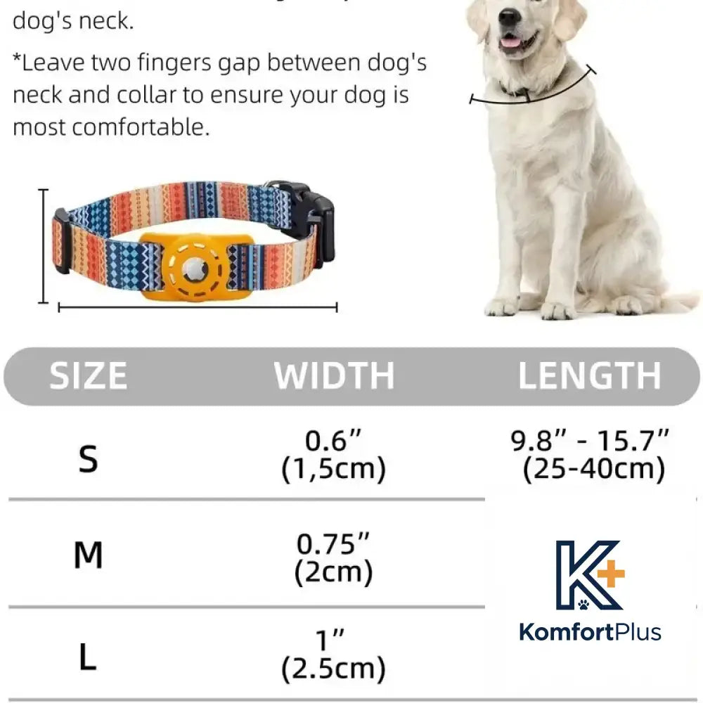 Digital Printing Collar for Apple Airtag - Pets Accessories