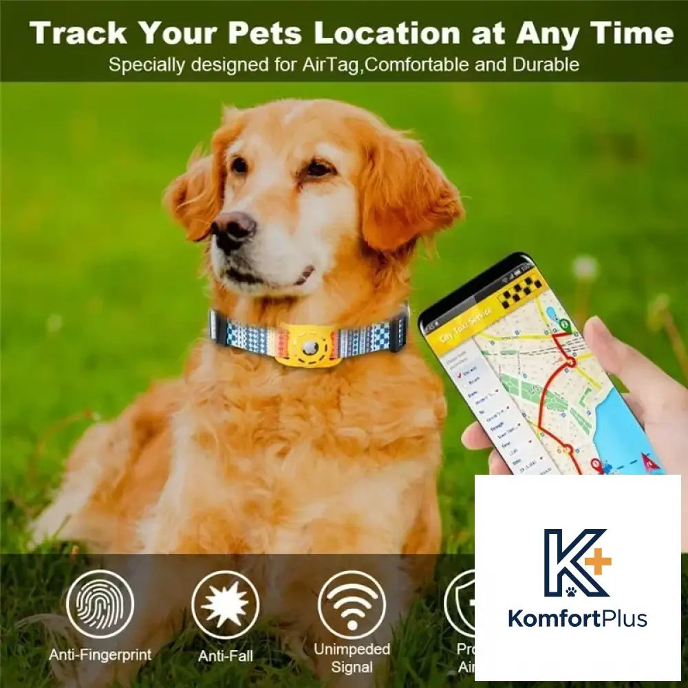 Digital Printing Collar for Apple Airtag - Pets Accessories