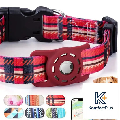 Digital Printing Collar for Apple Airtag - Pets Accessories Red / L-2.5x65CM