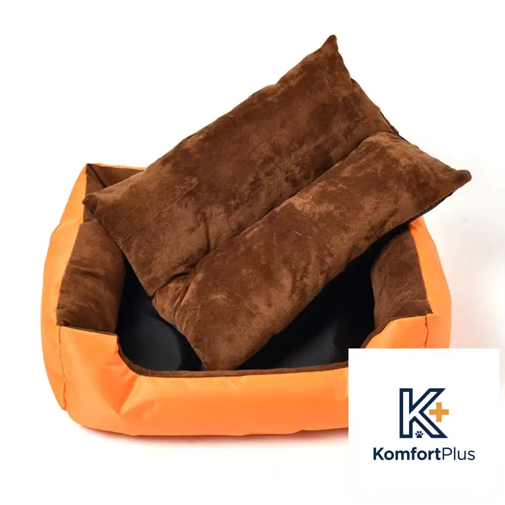 Factory Direct Soft Cotton Pet Bed with Paw Print Design