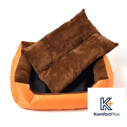 Factory Direct Soft Cotton Pet Bed with Paw Print Design