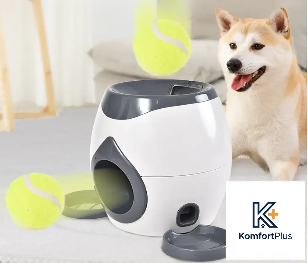Interactive Pet Toy with Tennis Ball Feeder for Dogs
