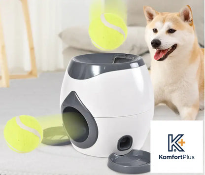 Interactive Pet Toy with Tennis Ball Feeder for Dogs