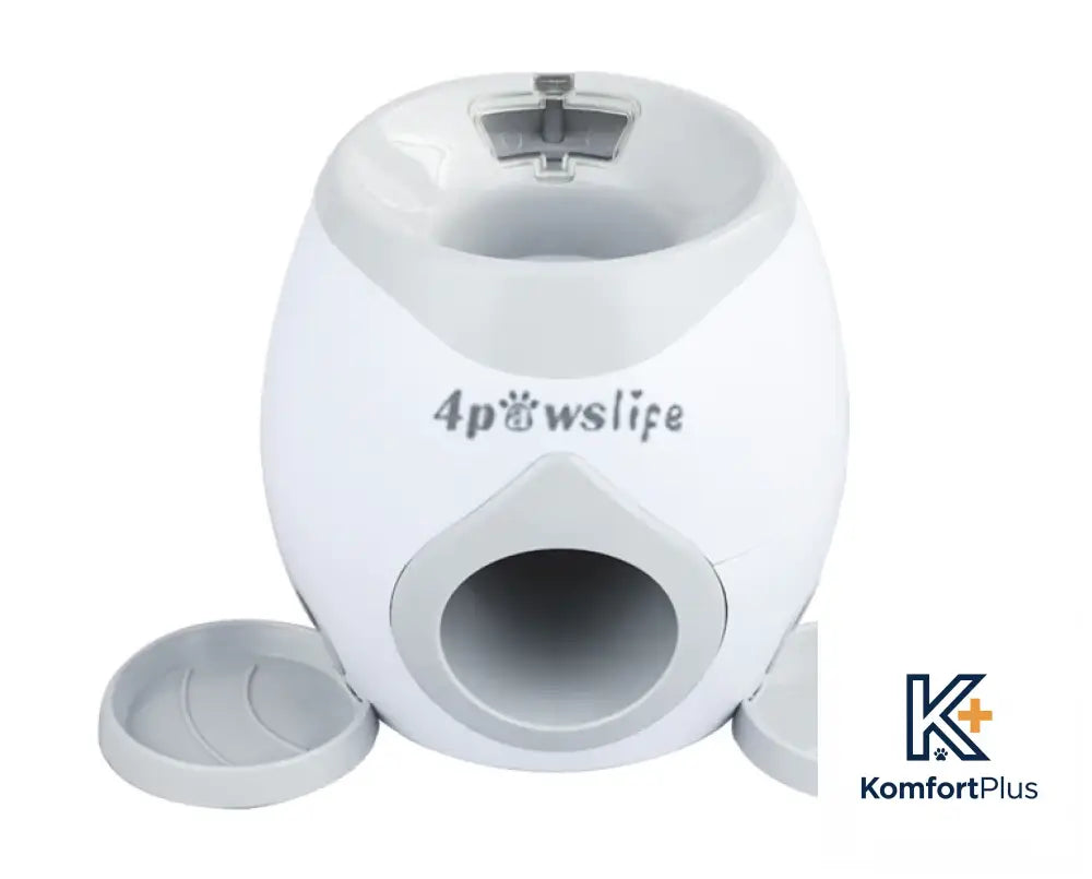 Interactive Pet Toy with Tennis Ball Feeder for Dogs Light ht white