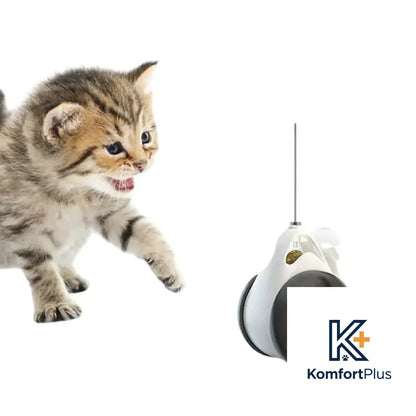 New Wobble Toy for Cats with Treat Dispenser White