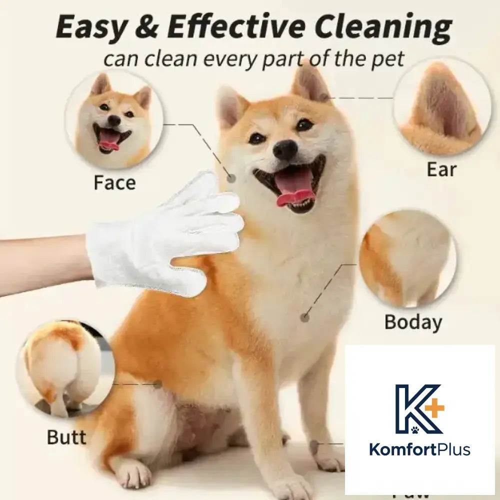 Pet Cleaning Gloves & Wipes