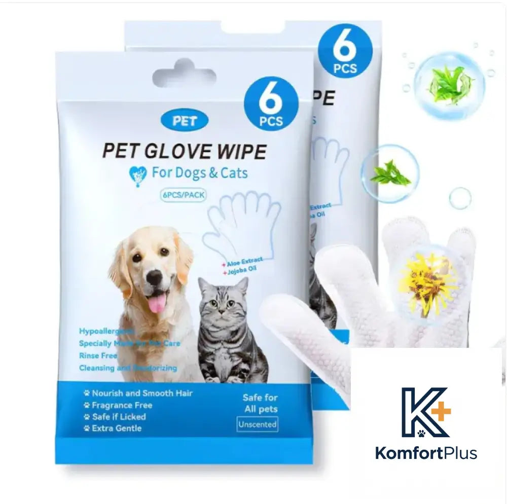 Pet Cleaning Gloves & Wipes