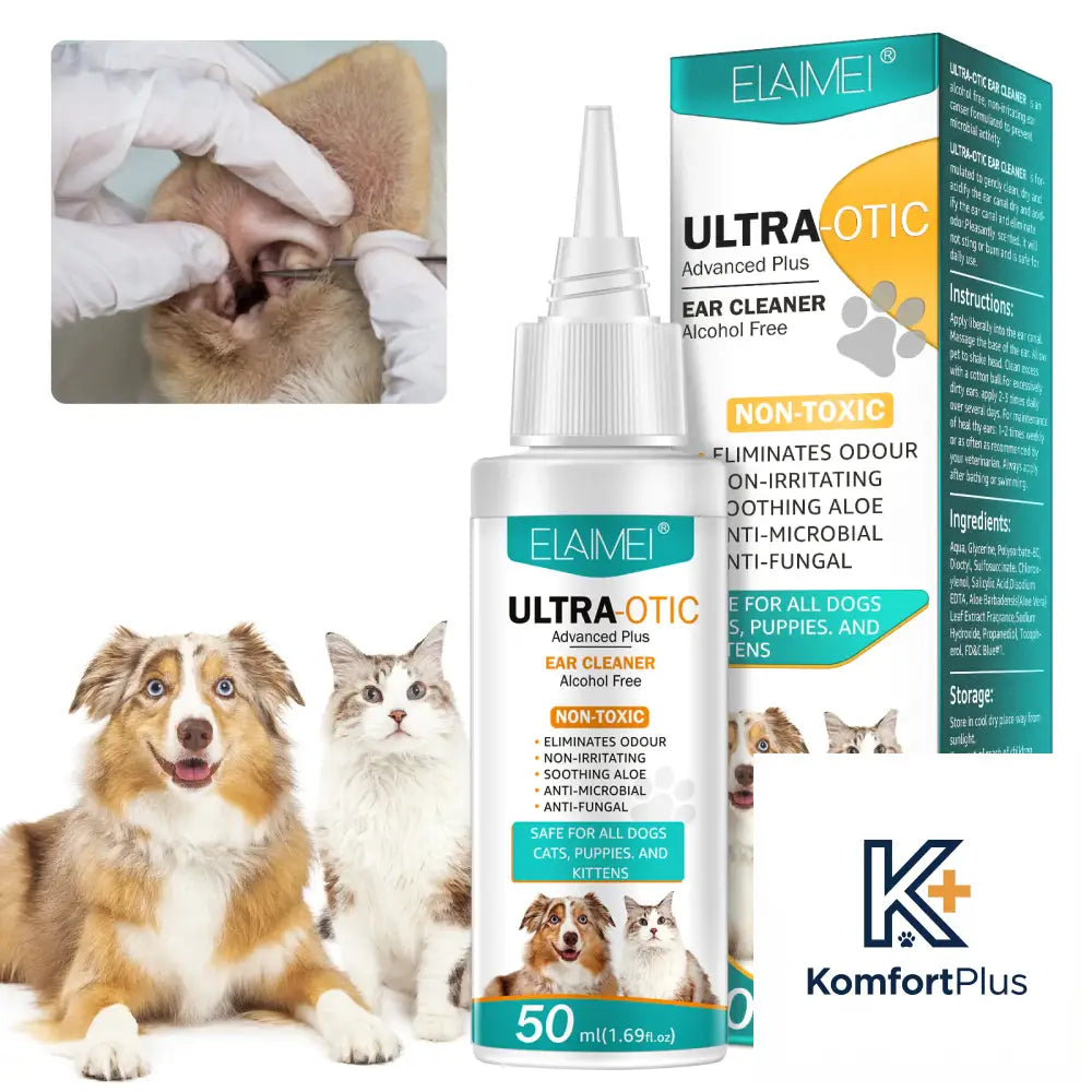 Pet Ear Cleaner 50ml ELAIMEI Pet ear cleaning liquid