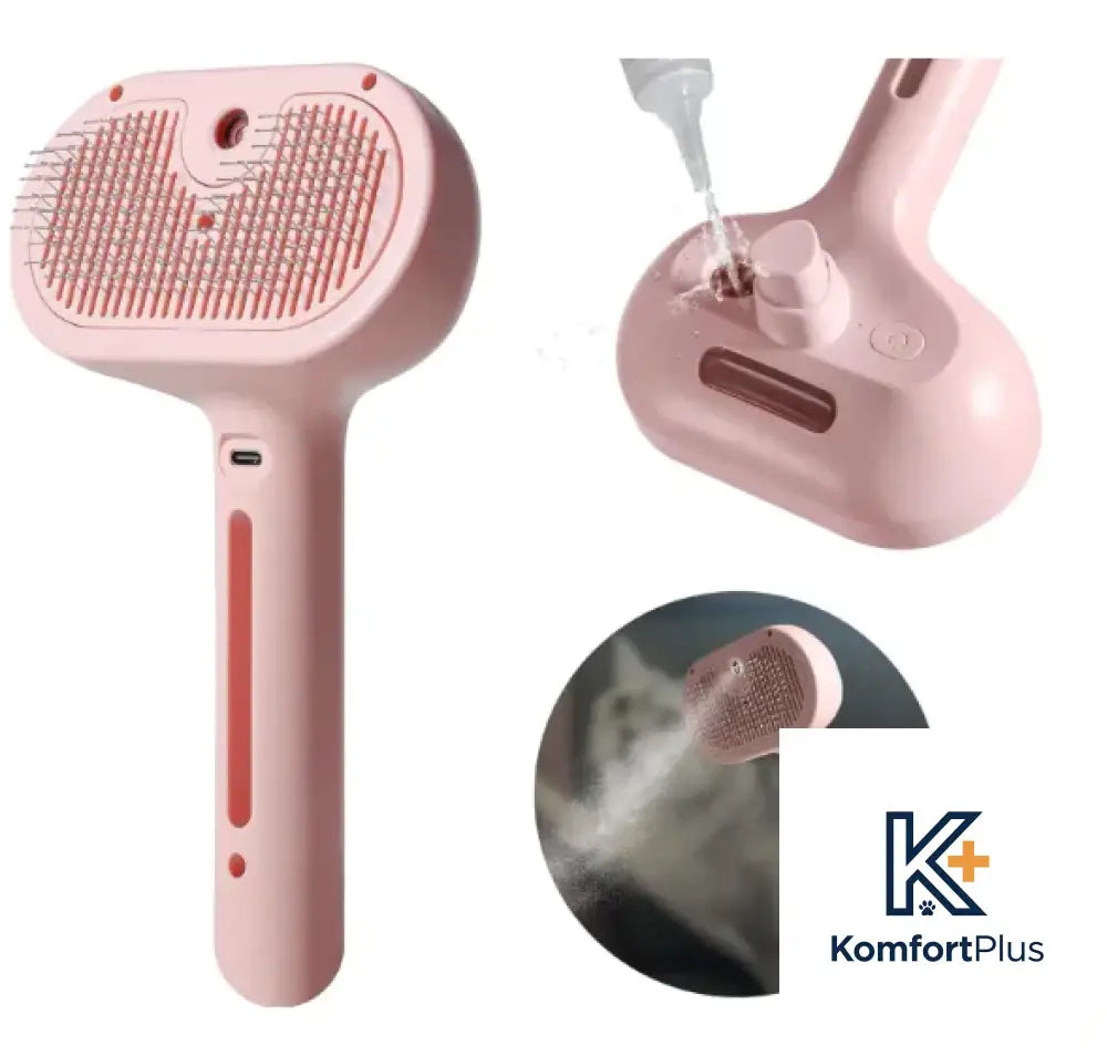 Pet Hair Spray Brush Pink