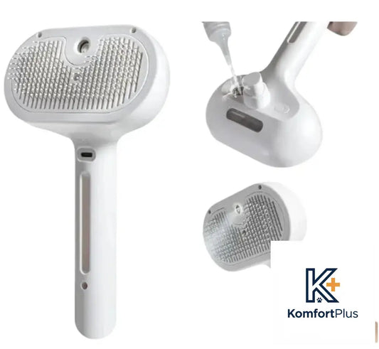 Pet Hair Spray Brush White