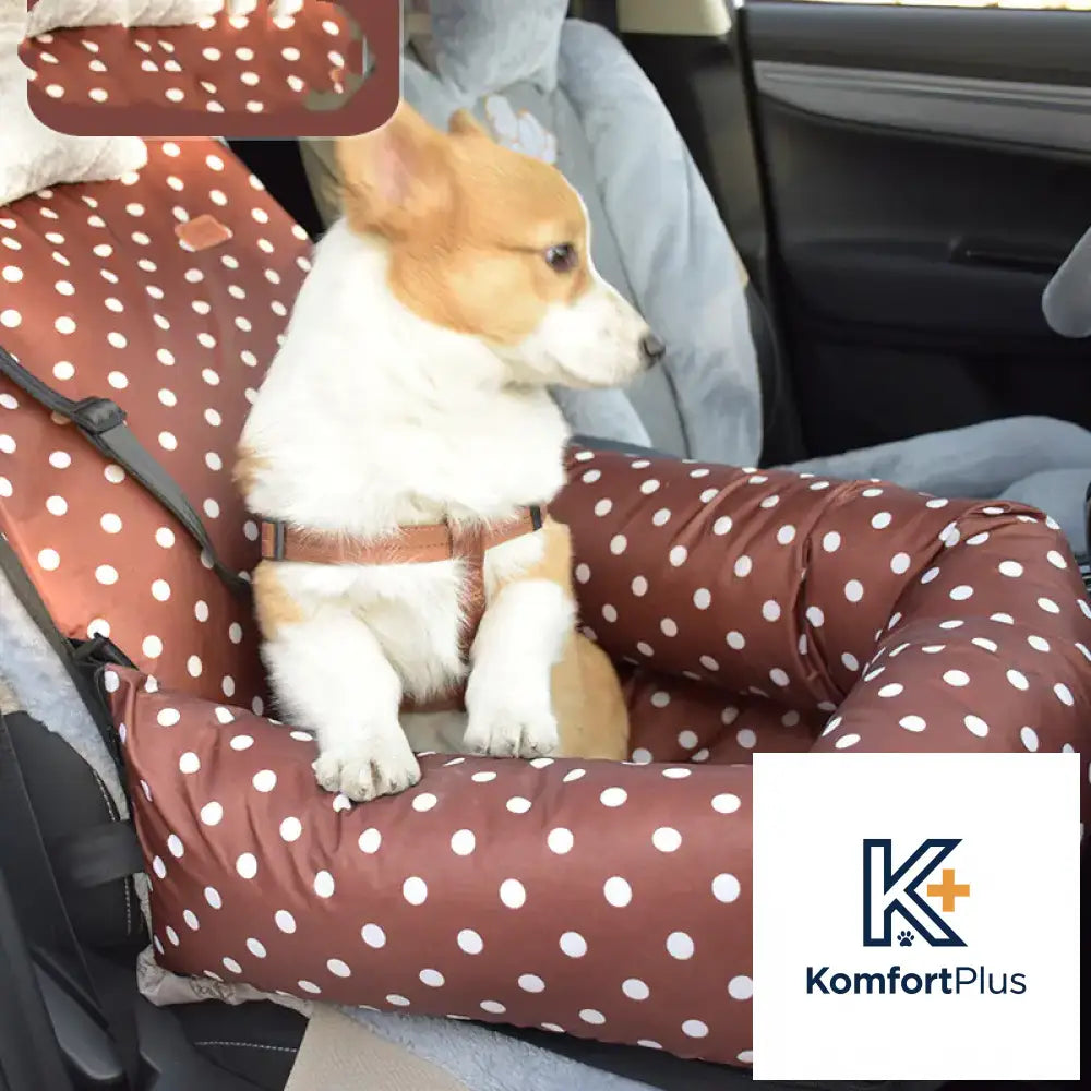 Pet Travel Car Seat for Small to Medium Dogs Coffee