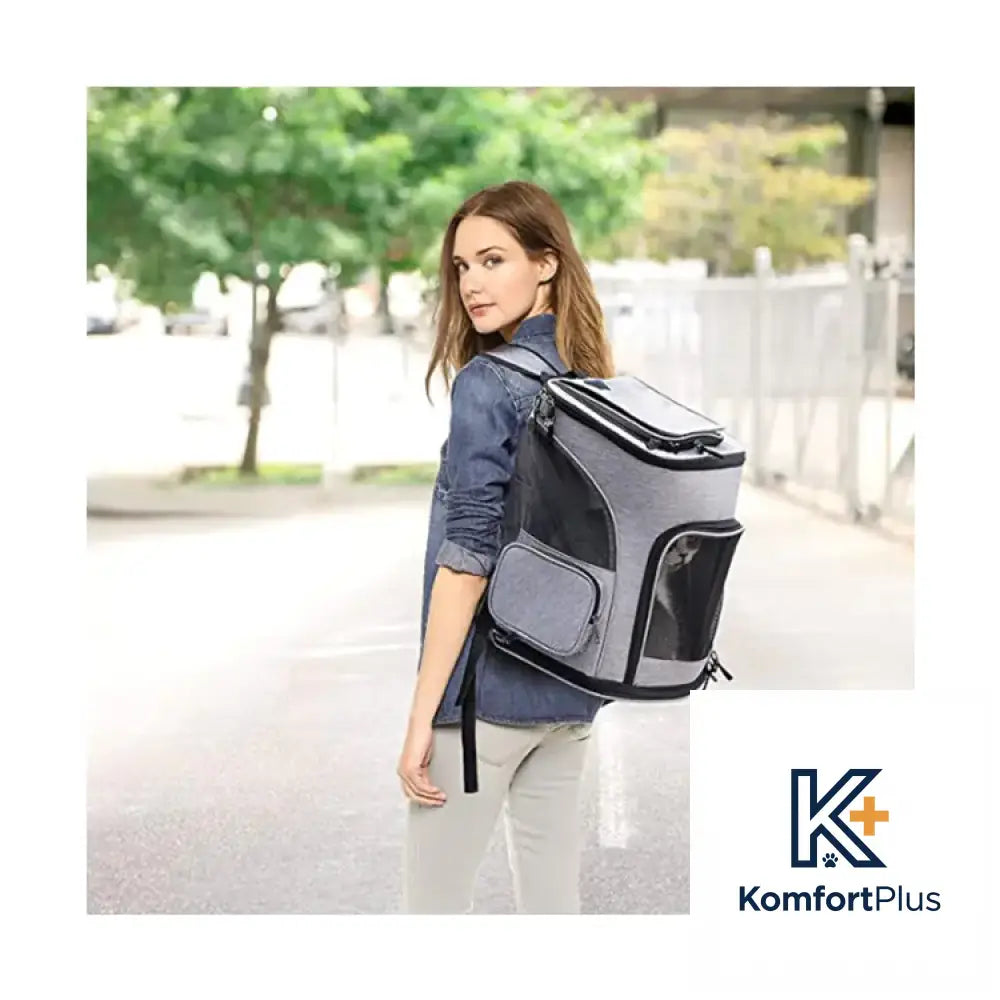 Portable Expandable Pet Backpack for Cats and Dogs