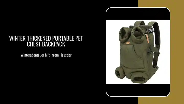 Winter Thickened Portable Pet Chest Backpack by@Outfy