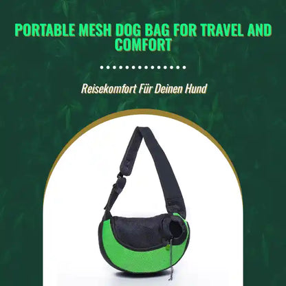 Portable Mesh Dog Bag for Travel and Comfort by@Outfy