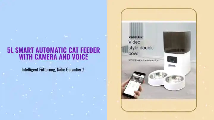 5L Smart Automatic Cat Feeder with Camera and Voice by@Outfy