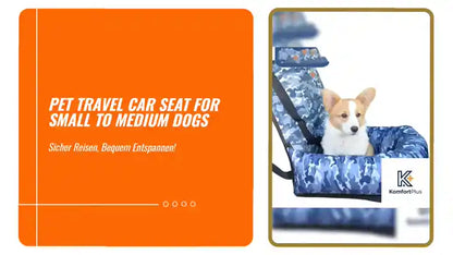 Pet Travel Car Seat for Small to Medium Dogs by@Outfy