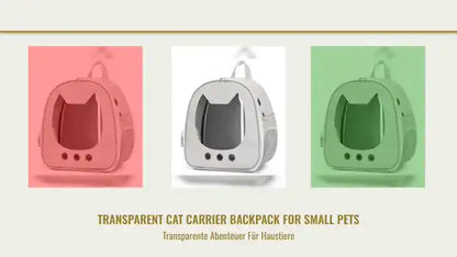 Transparent Cat Carrier Backpack for Small Pets by@Outfy