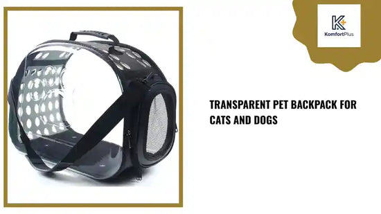 Transparent Pet Backpack for Cats and Dogs by@Outfy