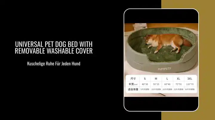 Universal Pet Dog Bed with Removable Washable Cover by@Outfy