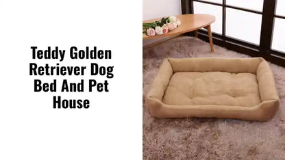 Teddy Golden Retriever Dog Bed and Pet House by@Outfy