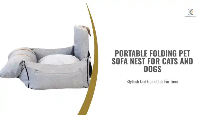 Portable Folding Pet Sofa Nest for Cats and Dogs by@Outfy