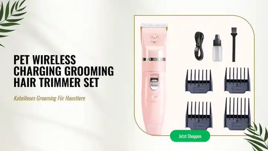 Pet Wireless Charging Grooming Hair Trimmer Set by@Outfy
