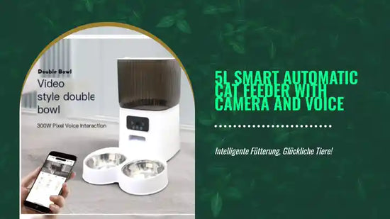 5L Smart Automatic Cat Feeder with Camera and Voice by@Outfy